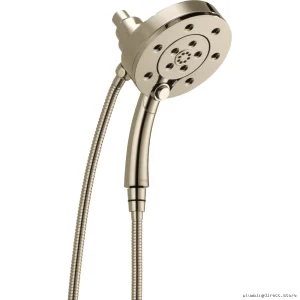 Brizo Polished Nickel 2-in-1 Hand Shower with H2Okinetic Technology