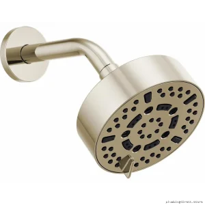 Brizo Polished Nickel 5-Spray Showerhead 7-Function 2.5 GPM Water Saving