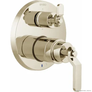 Brizo Polished Nickel Pressure Balance Shower Valve with 6-Function Diverter