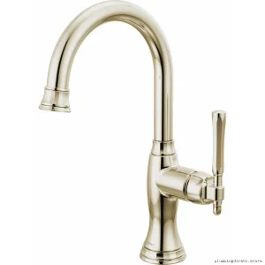 Brizo Polished Nickel Bar Faucet 61058LF-PN for Prep Sinks