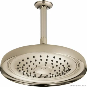 Brizo Polished Nickel Raincan Shower Head - Ceiling Mount Traditional Design