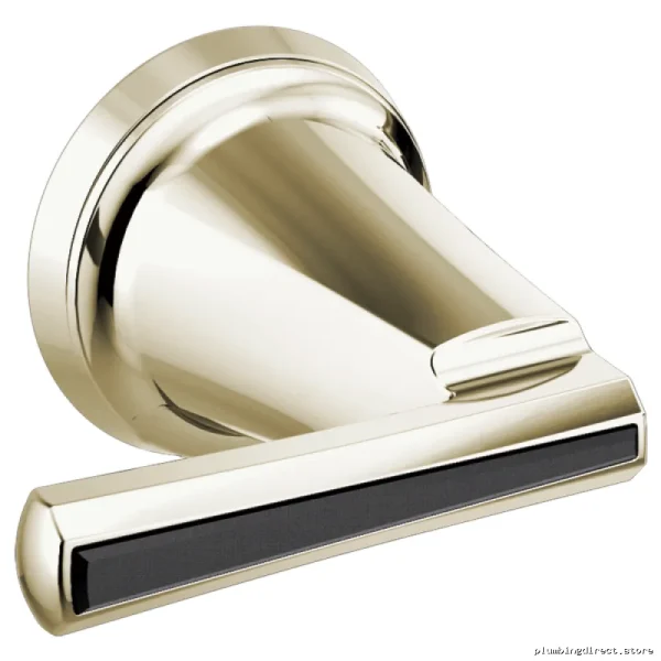 Brizo Polished Nickel Wall Mount Lever Handle Kit with Black Crystal Accents
