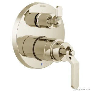 Brizo Polished Nickel Pressure Balance Valve Trim w/3-in-1 Diverter & Low-Handle Design - T75P535-PNLHP
