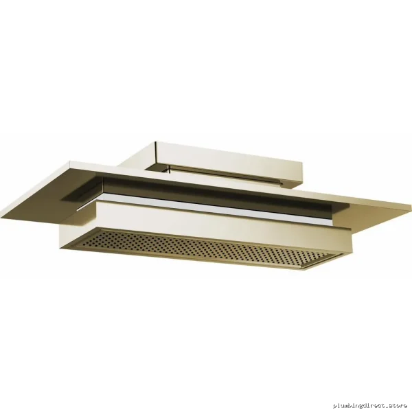 Brizo Polished Nickel Raincan Showerhead with LED Lighting by Frank Lloyd Wright