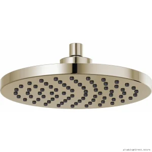 Brizo Polished Nickel 10-Round Raincan Shower Head 2.5 GPM High Flow