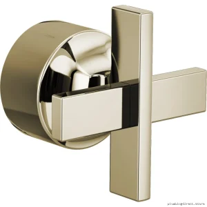 Brizo Polished Nickel Pressure Balance Shower Valve with Cross Handles