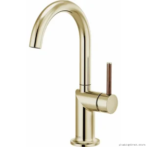Brizo Single-Handle Arc Spout Bar Faucet in Polished Nickel