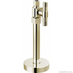 Brizo Polished Nickel Straight Supply Valve with Cross Handle Design BT021205-PN