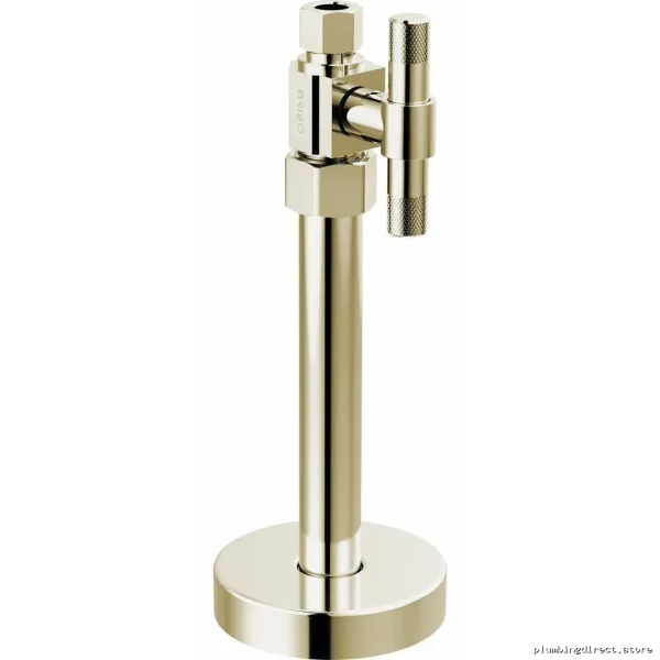 Brizo Polished Nickel Straight Supply Valve with Cross Handle Design BT021205-PN