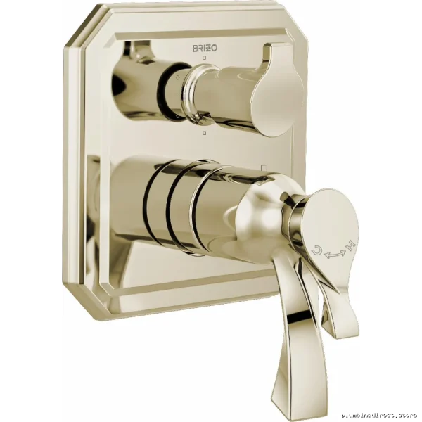 Brizo T75630-PN Polished Nickel Thermostatic Valve Trim with 6-Function Diverter