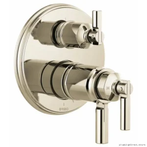 Brizo Polished Nickel Thermostatic Shower Valve Trim with 3-Way Diverter