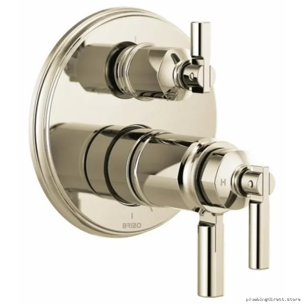 Brizo Polished Nickel Thermostatic Shower Valve Trim with 3-Way Diverter