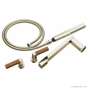 Brizo Polished Nickel Tub Filler Trim Kit by Frank Lloyd Wright T70322-PNTK