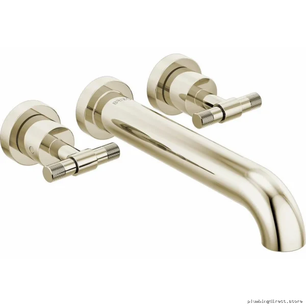 Brizo HL70433-PN Polished Nickel Tub Filler Kit with Dual T-Lever Wall Mount Handles