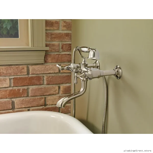 Brizo Wall-Mount Tub Filler Kit - Polished Nickel