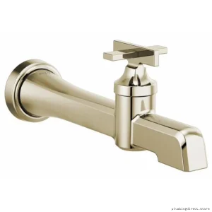 Brizo Polished Nickel Wall Mount Single-Handle Bathroom Faucet 1.2 GPM