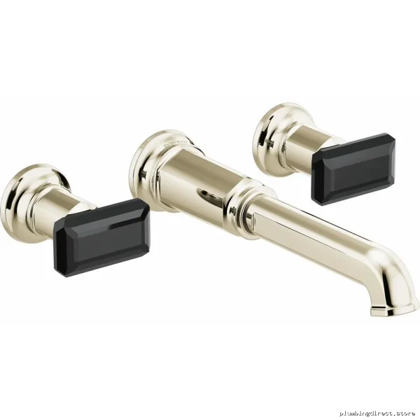 Wall Mount Tub Filler Crystal Lever Handle Kit - Polished Nickel Finish Brizo - Image 2