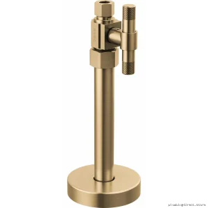 Premium Cross Handle Straight Supply Stop Valve - Brilliance Luxe Gold BT021205-GL Brizo