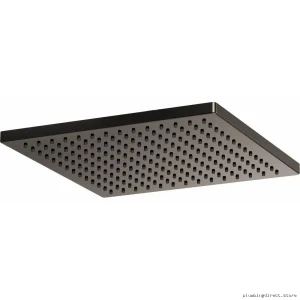 Premium Brizo Square Raincan in Black Onyx 2.5 GPM