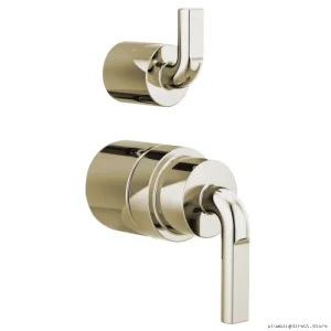 Pressure Balance Valve Notch Lever Handle Trim Kit - Polished Nickel HL75P39-PN Brizo