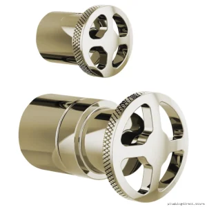 Brizo Pressure Balance Valve Trim Kit with Wheel Handles - Polished Nickel Finish HW75P32-PN