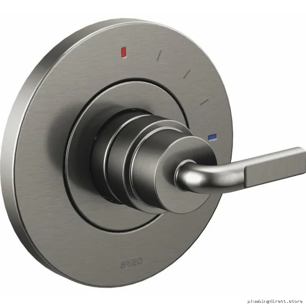 Brizo Luxe Steel Litze Pressure Balance Valve Trim Kit with Notch Lever Handle HL60P39-SL