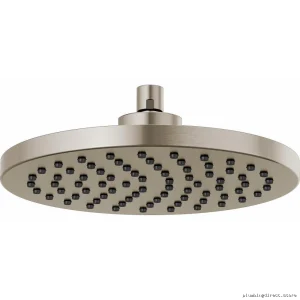 10-Round Rain Shower Head 2.5 GPM - Luxe Nickel Modern Finish Brizo Model