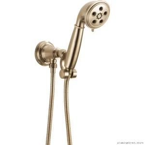 Brizo Rook Wall Mount Hand Shower with H2OKinetic Tech - Luxe Gold 88861-GL