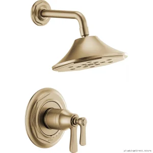 Brizo Rook Luxe Gold Thermostatic Shower Trim Kit - T60261-GL