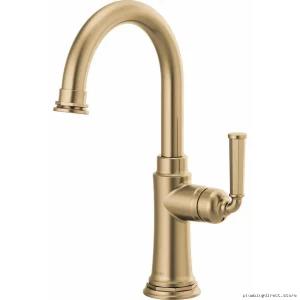 Brizo Rook Bar Faucet in Luxe Gold Finish - Modern Kitchen Sink Faucet