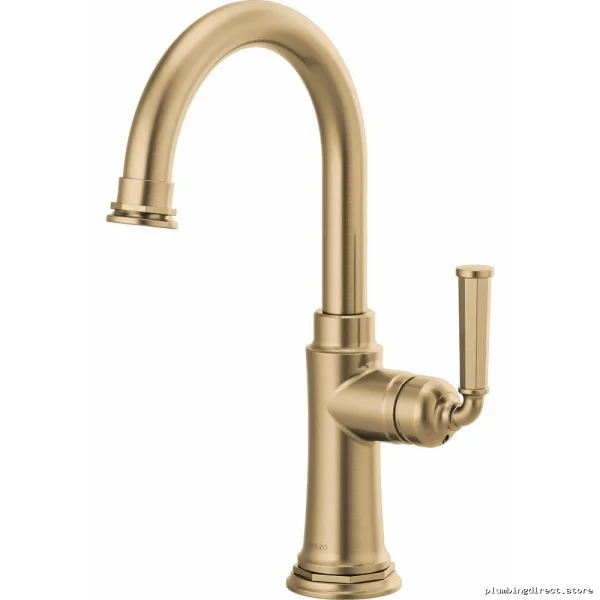 Brizo Rook Bar Faucet in Luxe Gold Finish - Modern Kitchen Sink Faucet