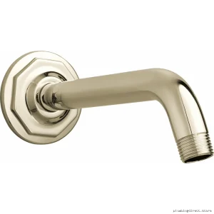 Brizo RP78580PN Rook 7 Polished Nickel Shower Arm with Flange – Modern Design for Elegant Bathrooms