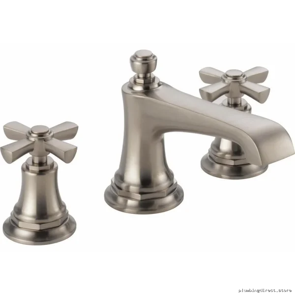 Brizo Rook Single-Handle Widespread Bathroom Faucet 1.2 GPM Luxe Nickel ECO - Image 2