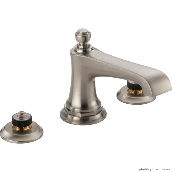 Brizo Rook Single-Handle Widespread Bathroom Faucet 1.2 GPM Luxe Nickel ECO
