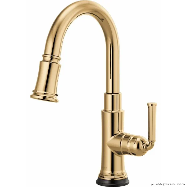 Brizo Rook SmartTouch Gold Pull-Down Kitchen Faucet with Sprayer 64974LF-PG