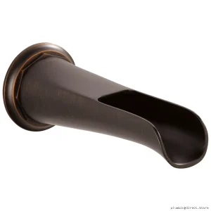 Elegant Modern Tub Spout – Brizo Rook Channel Venetian Bronze RP78583RB No Diverter Design