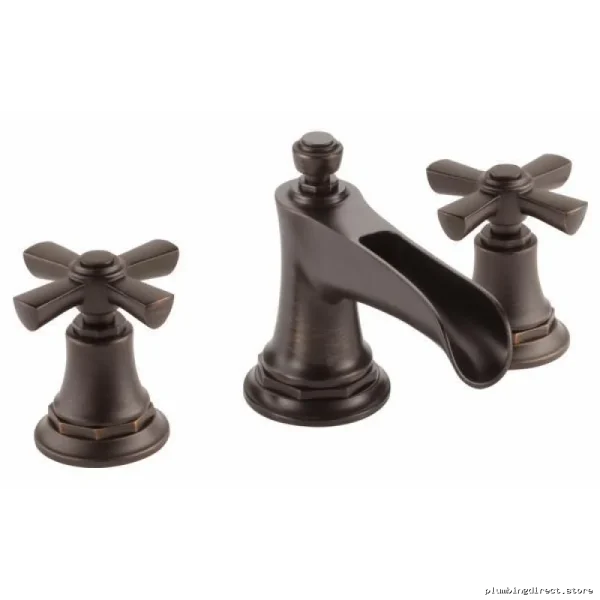Brizo Rook Widespread Mount Bathroom Faucet, 1.2 GPM Low-Flow, Venetian Bronze Eco-Friendly Faucet