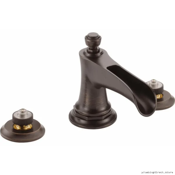Brizo Rook Widespread Mount Bathroom Faucet, 1.2 GPM Low-Flow, Venetian Bronze Eco-Friendly Faucet - Image 3