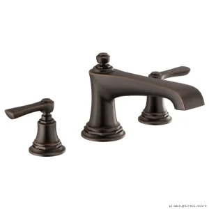 Brizo Rook Modern Single-Handle Roman Tub Faucettim – Venetiabronze Finish