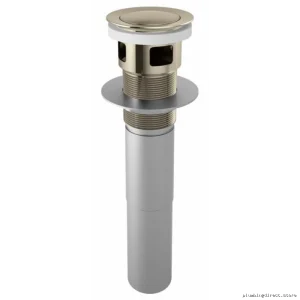Brizo RP81628PN Polished Nickel Pop-Up Drain with Overflow - Easy Push Button