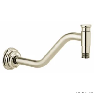 Invari 11-Angle Polished Nickel Shower Arm & Flange - Brizo RP100325PN