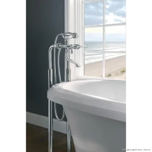 Durable & Stylish Floor-Mounted Tub Filler Riser in Chrome - RP73766PC Brizo