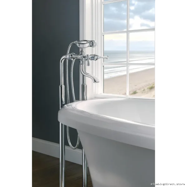 Durable & Stylish Floor-Mounted Tub Filler Riser in Chrome - RP73766PC Brizo