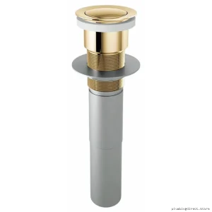 Brizo RP81627GL Push-Button Pop-Up Drain – Modern Luxe Gold Finish No Overflow Design