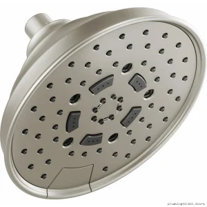 Brizo Classic Round Shower Head - H2O Kinetic Tech, 5 Functions & Luxe Nickel Finish