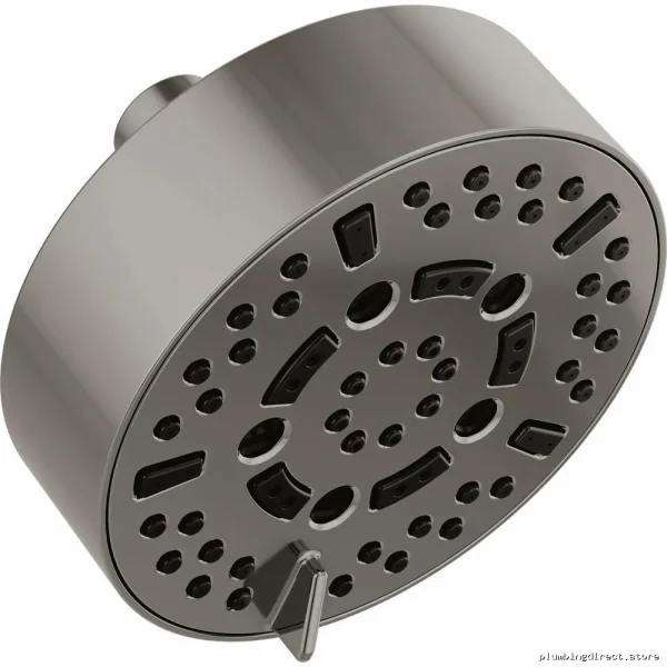 Brizo 7-Spray Black Onyx Shower Head 2.5 GPM Water Efficient 5-Round Design