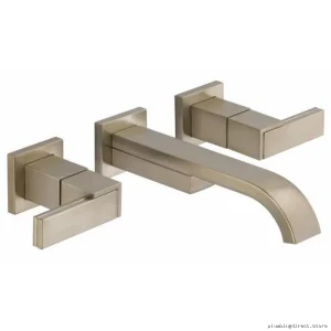 Brizo Siderna Brushed Nickel Eco-Friendly 1.2 GPM Wall Mount Vessel Sink Faucet