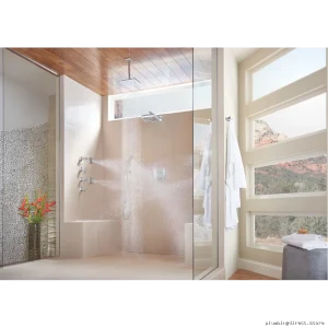Brizo Siderna Ceiling-Mount Rainfall Shower Head in Chrome