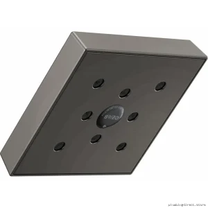 Brizo Siderna Square H2OKinetic Shower Head - Luxe Steel Modern Design 87380-SL