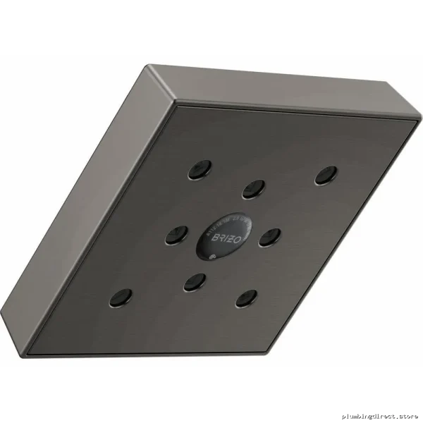 Brizo Siderna Square H2OKinetic Shower Head - Luxe Steel Modern Design 87380-SL